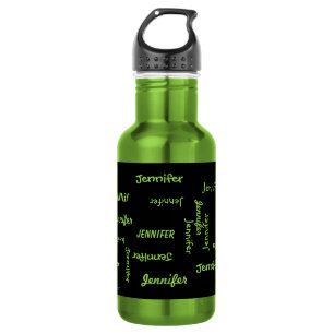 D'eau En Acier Inoxydable Bouteille d'eau, personnalisé, répétant le nom,