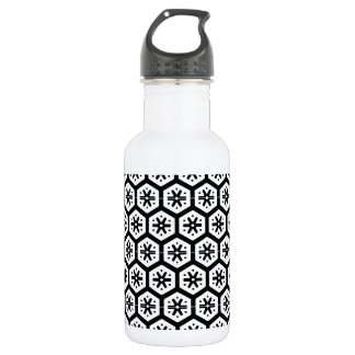 D'eau En Acier Inoxydable Bouteille - Flocon de neige graphique