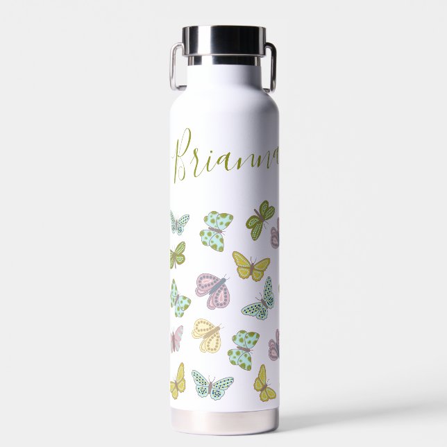 D'eau Fille papillons bouteille rose (Avant)