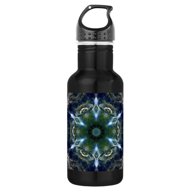 D'eau Folk Mandala Bouteille en acier inoxydable (Devant)