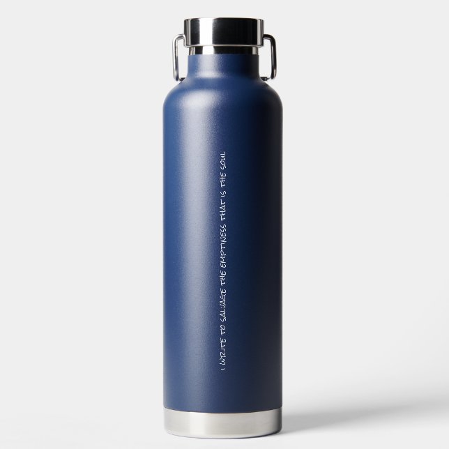 D'eau J'Écris Vacuum Bouteille Isolée (Avant)