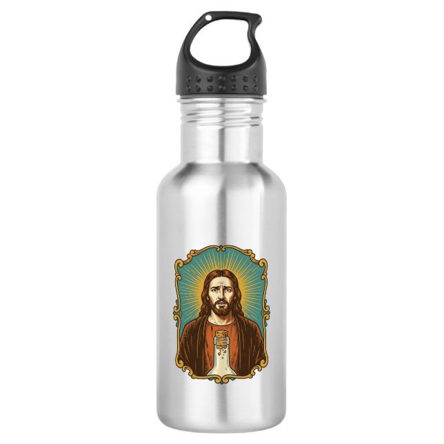 D'eau Jésus Bouchon de Vin Cassé Bouteille Sommelier Par (Devant)