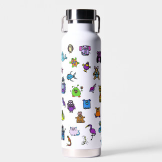 D'eau les personnages du livre d'alphabet - bouteille d'