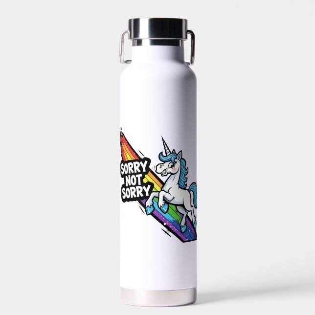 D'eau Licorne Sorry not Sorry Bouteille Isotherme (Avant)