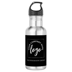 D'eau Logo minimaliste simple personnalisé Bouteille d'e