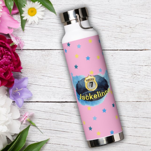 D'eau Nom de fille Numéro Policier Chapeau Bouteille d'e (Créateur téléchargé)