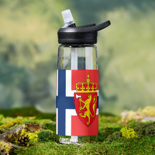 D'eau Norvège Bouteille d'eau, drapeau national norvégie