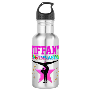 D'EAU PINK I LOVE GYMNASTICS PERSONNALISÉ BOUTEILLE D'E