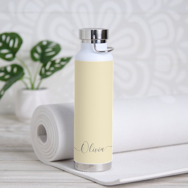 D'eau PixDezines crème vanille do-it-yourself bouteille  (Yoga)