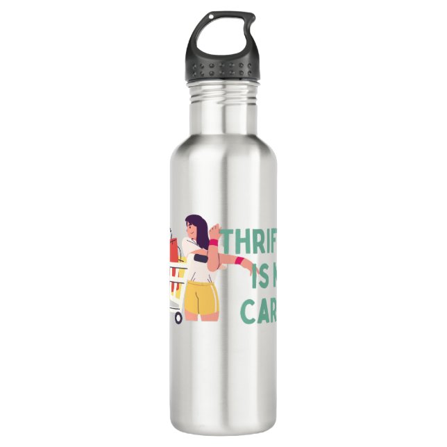 D'eau Thrifl Est Mon Cardio Bouteille En Acier Inoxydabl (Devant)