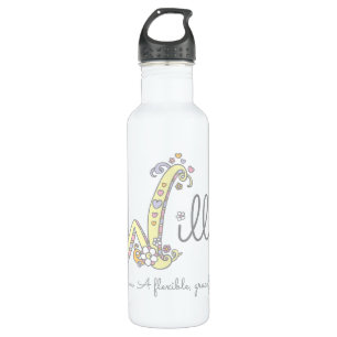 D'eau Wildname signifiant bouteille de boissons W décoré