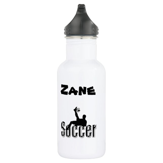 D'eau Zane Nom Avec Conception De Football, Bouteille D' (Droite)
