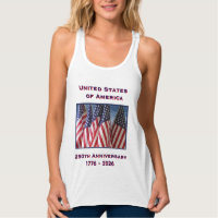 250e anniversaire USA Patriotic White