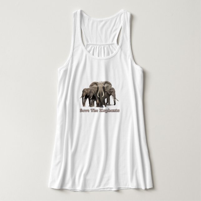 Débardeur africain des éléphants (Design devant)