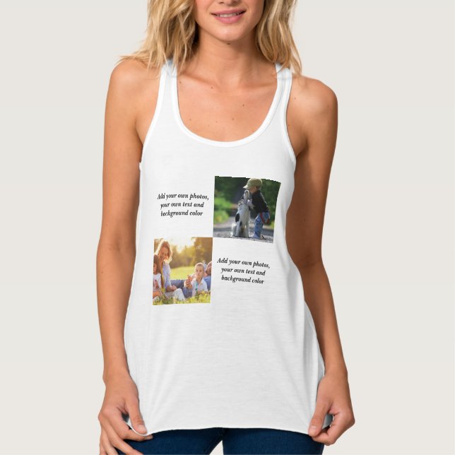 Débardeur Ajoutez vos propres photos, texte et jetez pi par  (Devant)