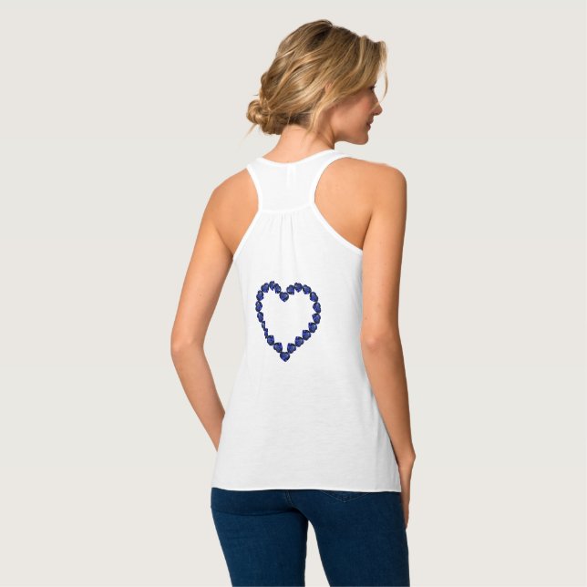 Débardeur Améthyste pourpre et Sapphire bleu amour (Dos entier)