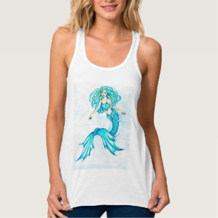 Débardeur Aqua Blue Mermaid Tank Top