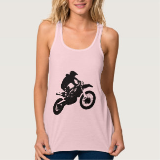 Débardeur Art Pop Noir Blanc Moto Cross Sport
