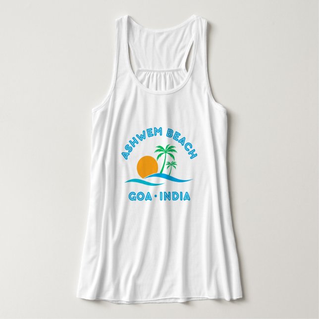 DÉBARDEUR ASHWEM BEACH-GOA INDE (Design devant)
