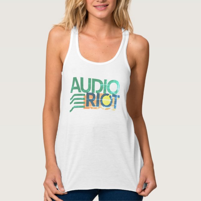 Débardeur Audio Riot Tank Top Beach Faded (Women's) (Devant)