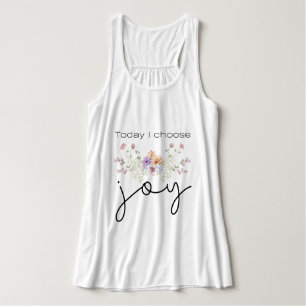 Débardeur Aujourd'hui, je choisis Joy Fleurs sauvages Inspir