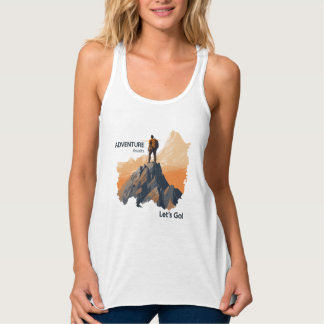 Débardeur Aventure Randonnée, Adventure Await, Let’s Go !