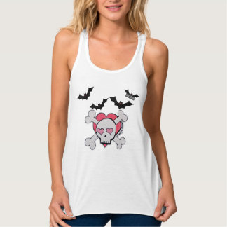 Débardeur BatSh_tDesigns Cute Skull and Crossbones Tandeskto