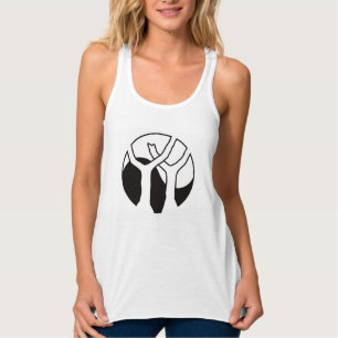 Débardeur Blanc fait sur commande du réservoir des femmes