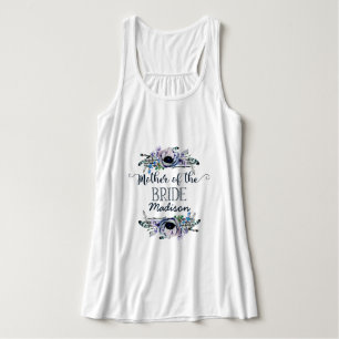 Débardeur Boho Chic Menthe & Navy Floral Mère de la Mariée