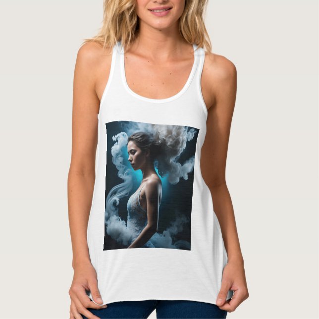 Débardeur Boule blanche sans manches (Devant)