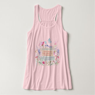 Débardeur C’est le coeur qui ouvre les portes, le jardin fle