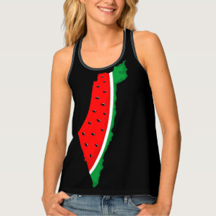 Débardeur Carte de Palestine Watermelon Symbole de la libert