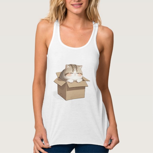 Débardeur Cat in the Box Shirt (Devant)