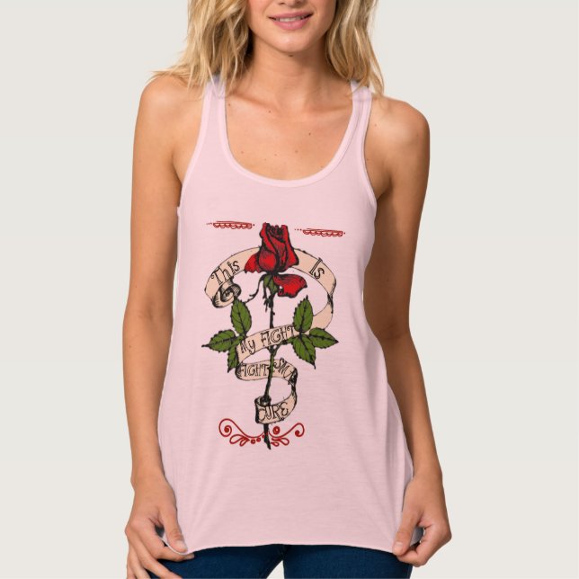 Débardeur C'est mon combat (Devant)