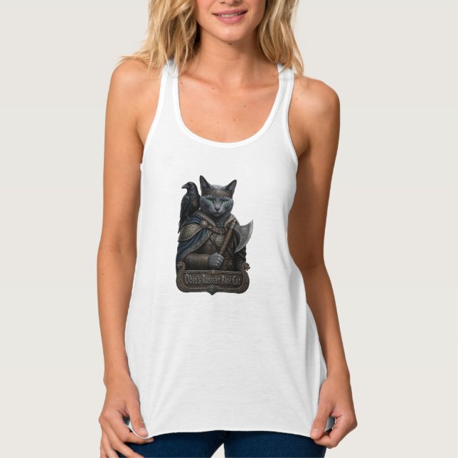 Débardeur Chat Russe Bleu Noble Odin (Devant)