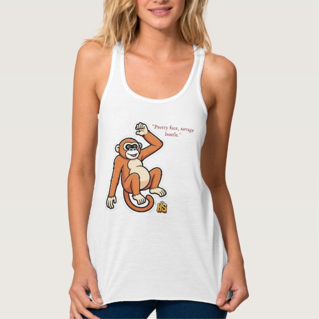 Débardeur Cheeky Monkey Flowy Tank Top | Honest Sinner Women (Devant)