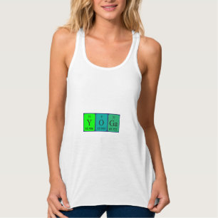 Débardeur Chemise 5 de mot de table périodique de yoga
