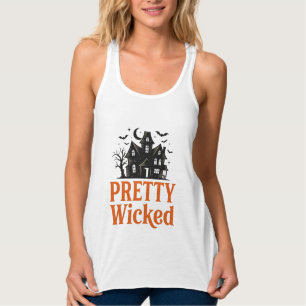 Débardeur Chemise de maison hantée Halloween vintage Pretty