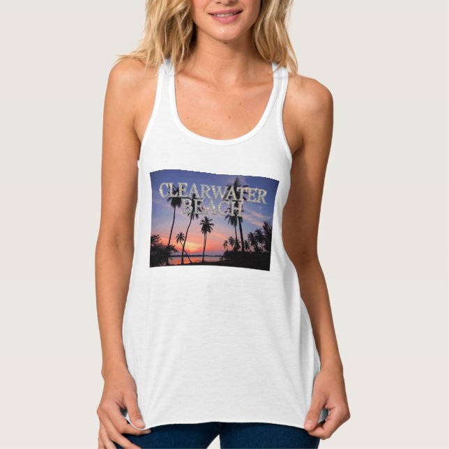 Débardeur Chemise de plage Clearwater Floride Tank Top (Devant)