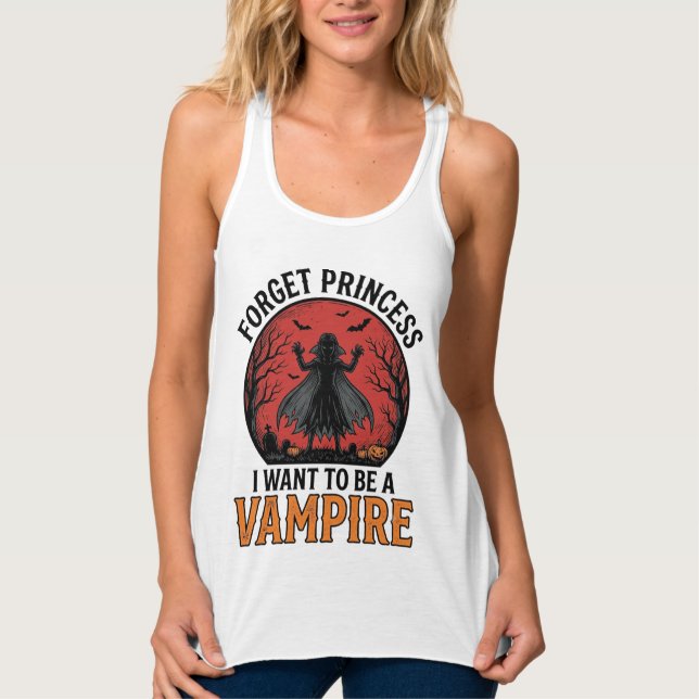 Débardeur Chemise de princesse vampire rétro épouvantable Ha (Devant)