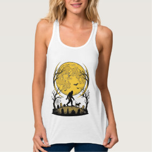 Débardeur Chemise Halloween Bigfoot Pleine Lune Promenade Ch