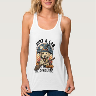 Débardeur Chemise Halloween Labrador Vintage Sorcière Costum