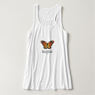 Débardeur Chemise papillon monarque Dieu est en elle