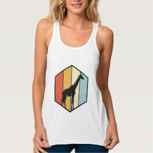 Débardeur Chemise vectorielle de safari géométrique girafe v