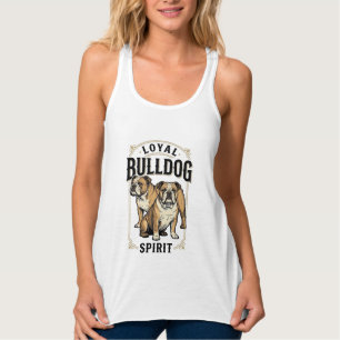 Débardeur Chemise Vintage Bulldog Twin Bulldogs Gravure Tee_