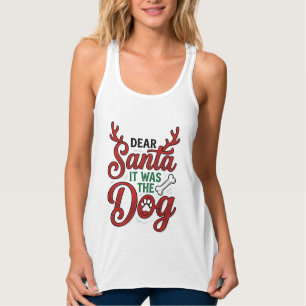 Débardeur Cher Père Noël C'était Le Chien Noël Chemise Desig