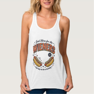 Débardeur Chien Chaud Drôle Wiener Design de T-Shirt Vintage