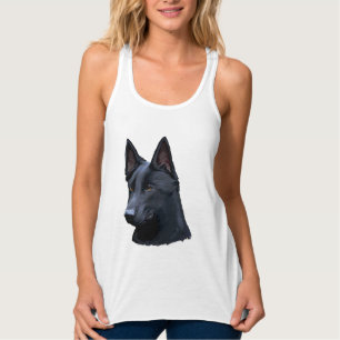 Débardeur Chien de berger allemand noir