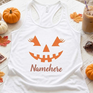 Débardeur Citrouille personnalisée Jack O Lantern Halloween