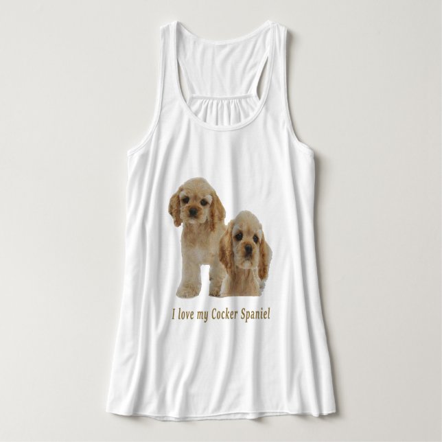 Débardeur Cocker spaniel (Design devant)
